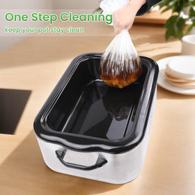 CAREGY liner protects your pan from stains and wear.