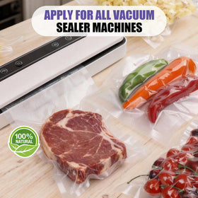 CAREGY 8x12 bags ideal for portioning and marinating meals.