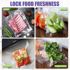 CAREGY 8x12 bags protect pantry items from moisture and spoilage.