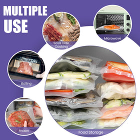 CAREGY organized storage bags 8x12 simplify weekly meal prep and leftovers.