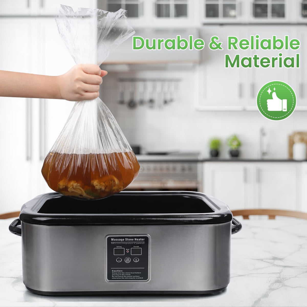 CAREGY liners suit soups, seafood, vegetables, and stews.