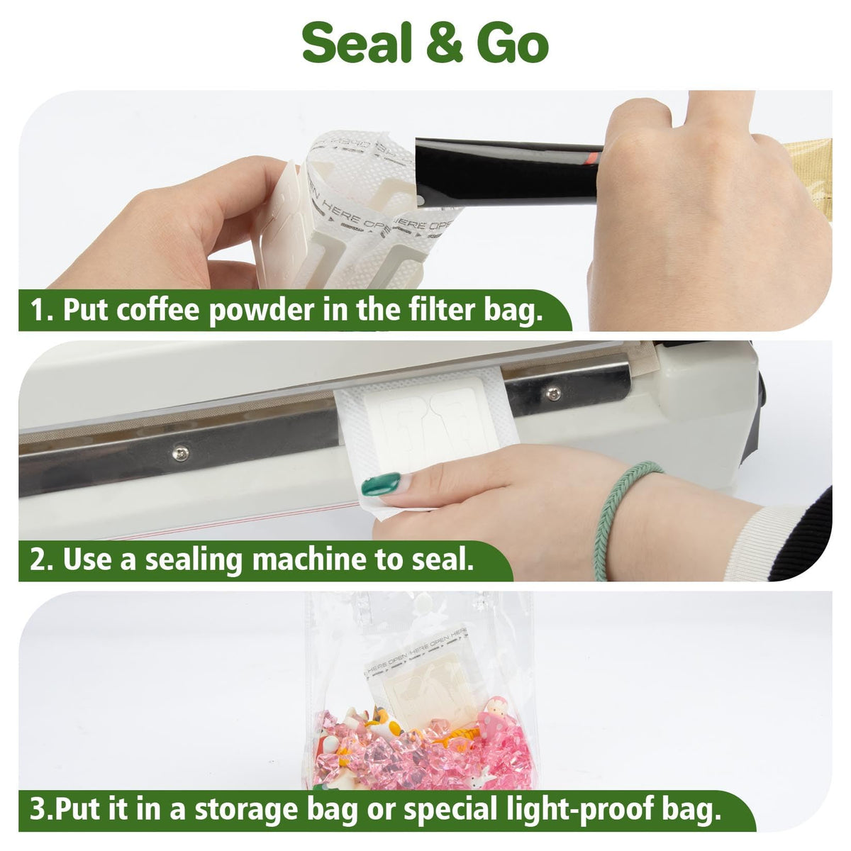 CARGEN mess-free coffee brewing on the go with disposable filters.