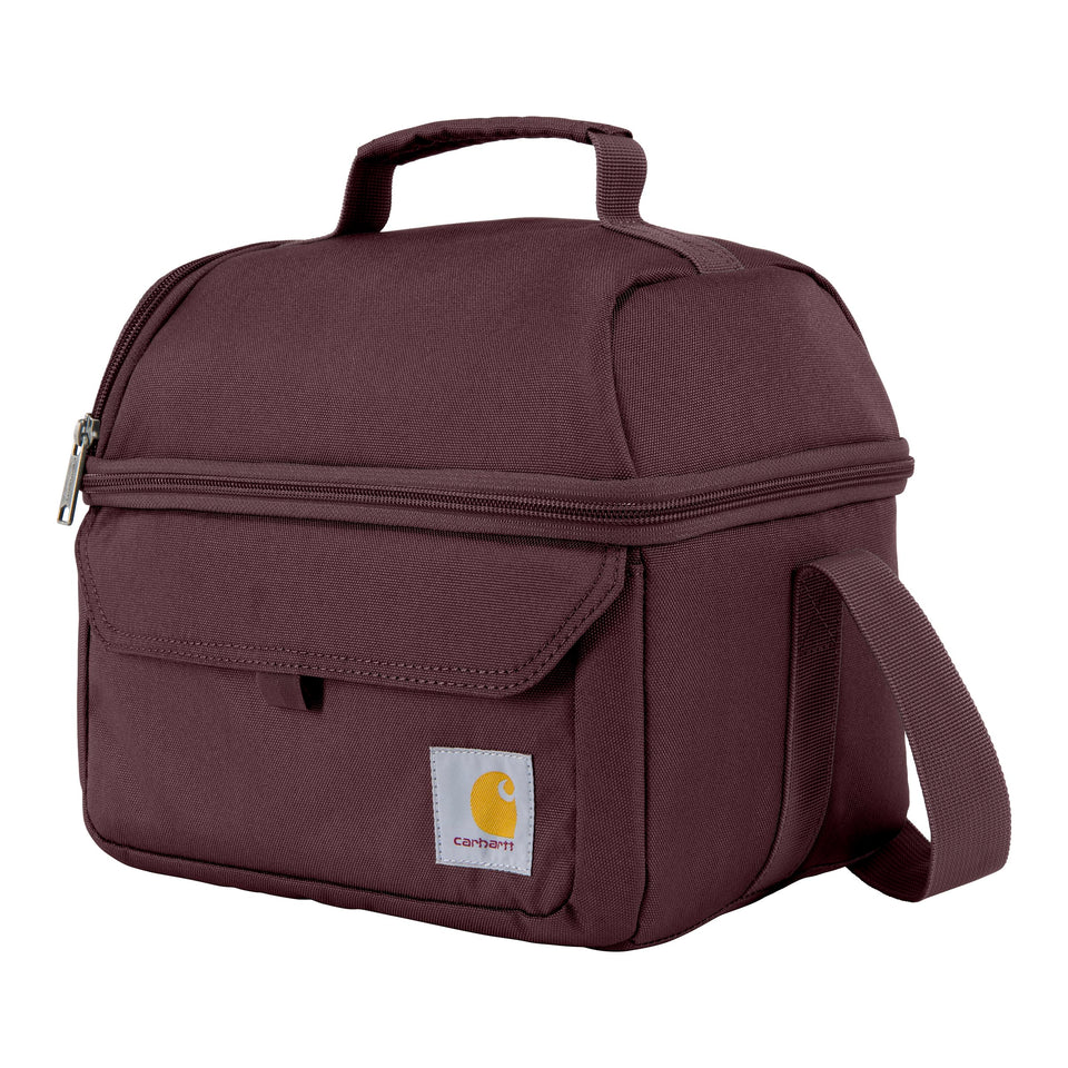 Carhartt 12-Can lunch box in Greenstone with a convenient front pocket for quick access