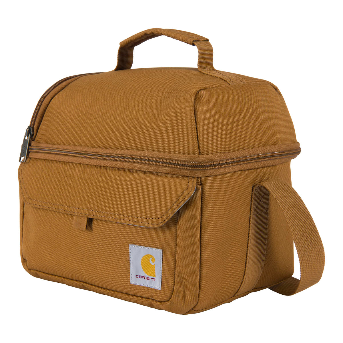 Carhartt 12 Can Lunch Box main compartment keeps drinks cold with independent insulation.