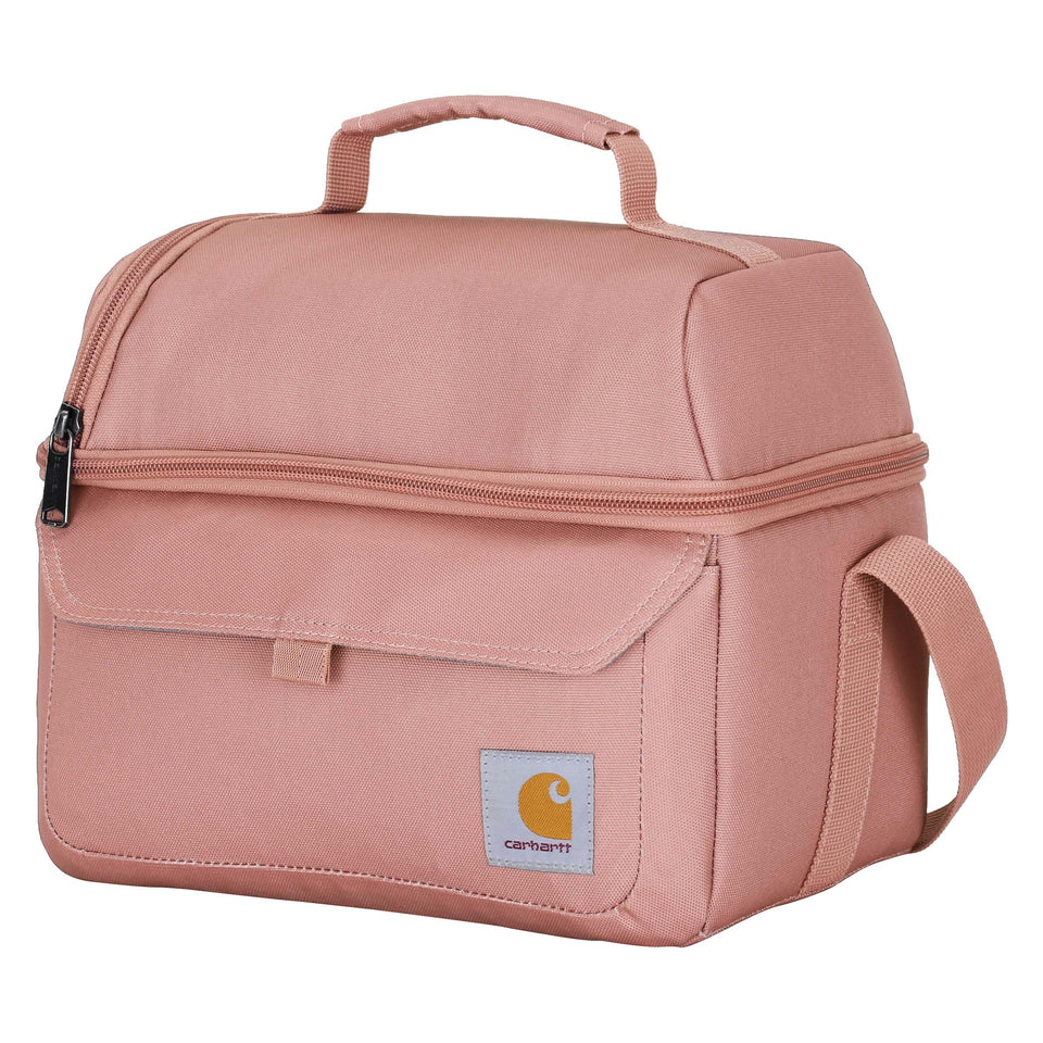 Carhartt 12-Can Two Compartment Lunch Box front view showing two insulated sections for dry and moist items.