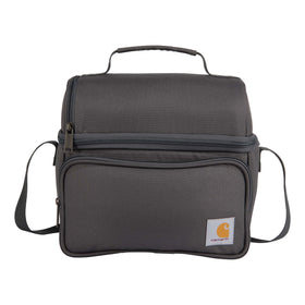 Carhartt insulated lunch box with dual compartments keeps meals organized and fresh.