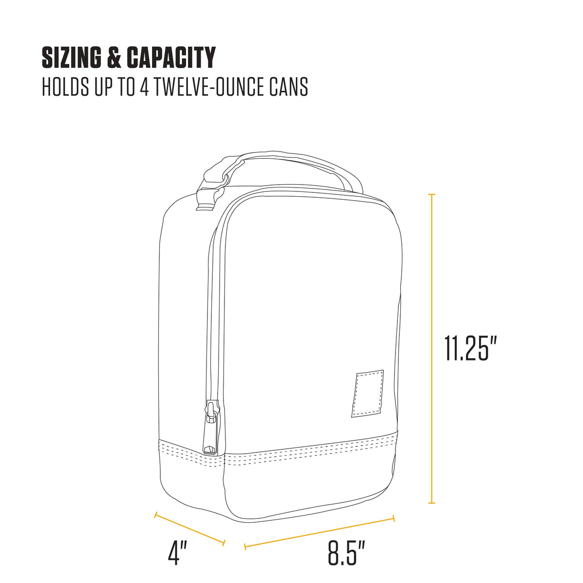 Carhartt Seabrook large zipper opening for fast packing.