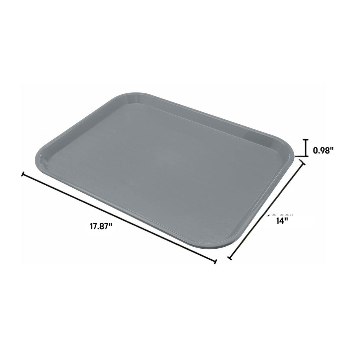 Carlisle CFS lightweight plastic tray designed for fast-paced cafeterias and schools.