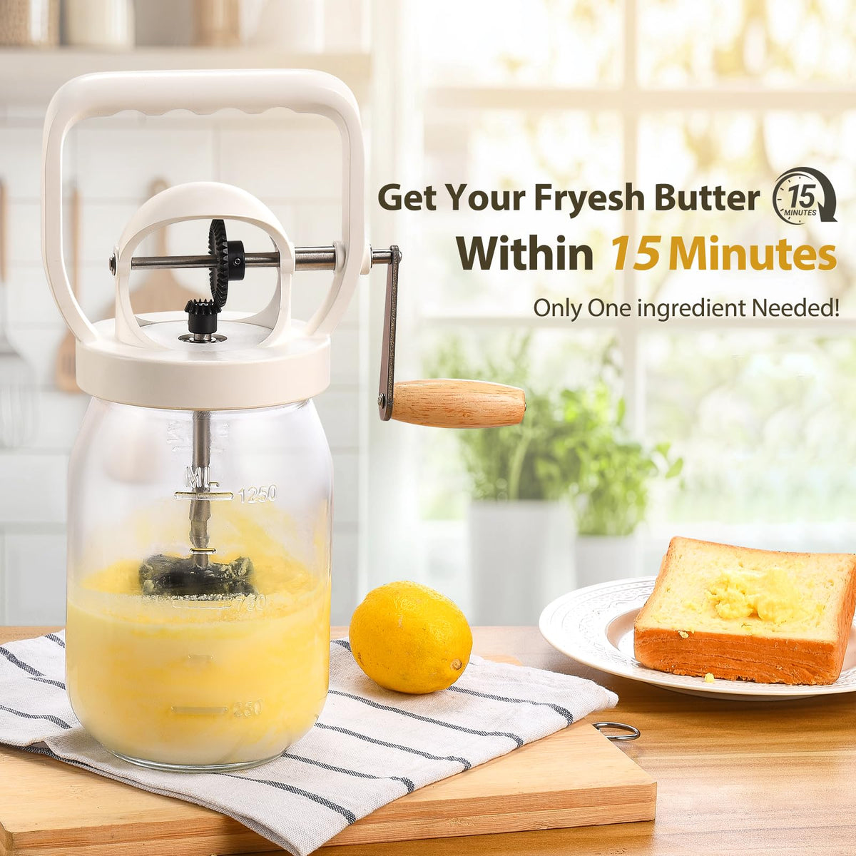 CAROD no preservatives option with fresh cream for butter.