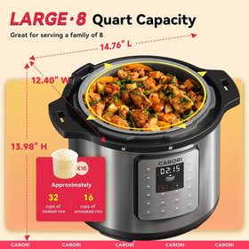 CARORI ceramic inner pot highlights nonstick cleaning and safety