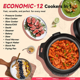 CARORI control panel with 14 programs for quick meals