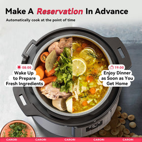 CARORI slow cooking mode for tender results
