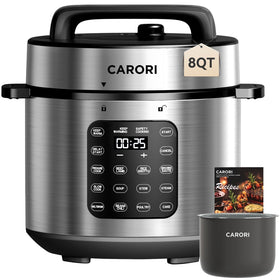 CARORI 9-in-1 cooker front view with 1000W power for quick meals.