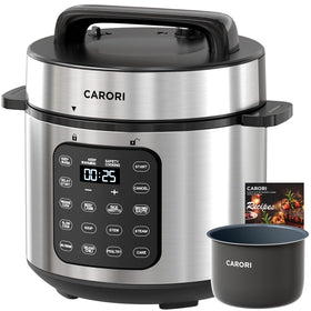 CARORI Electric Pressure Cooker front panel for easy, quick meals.