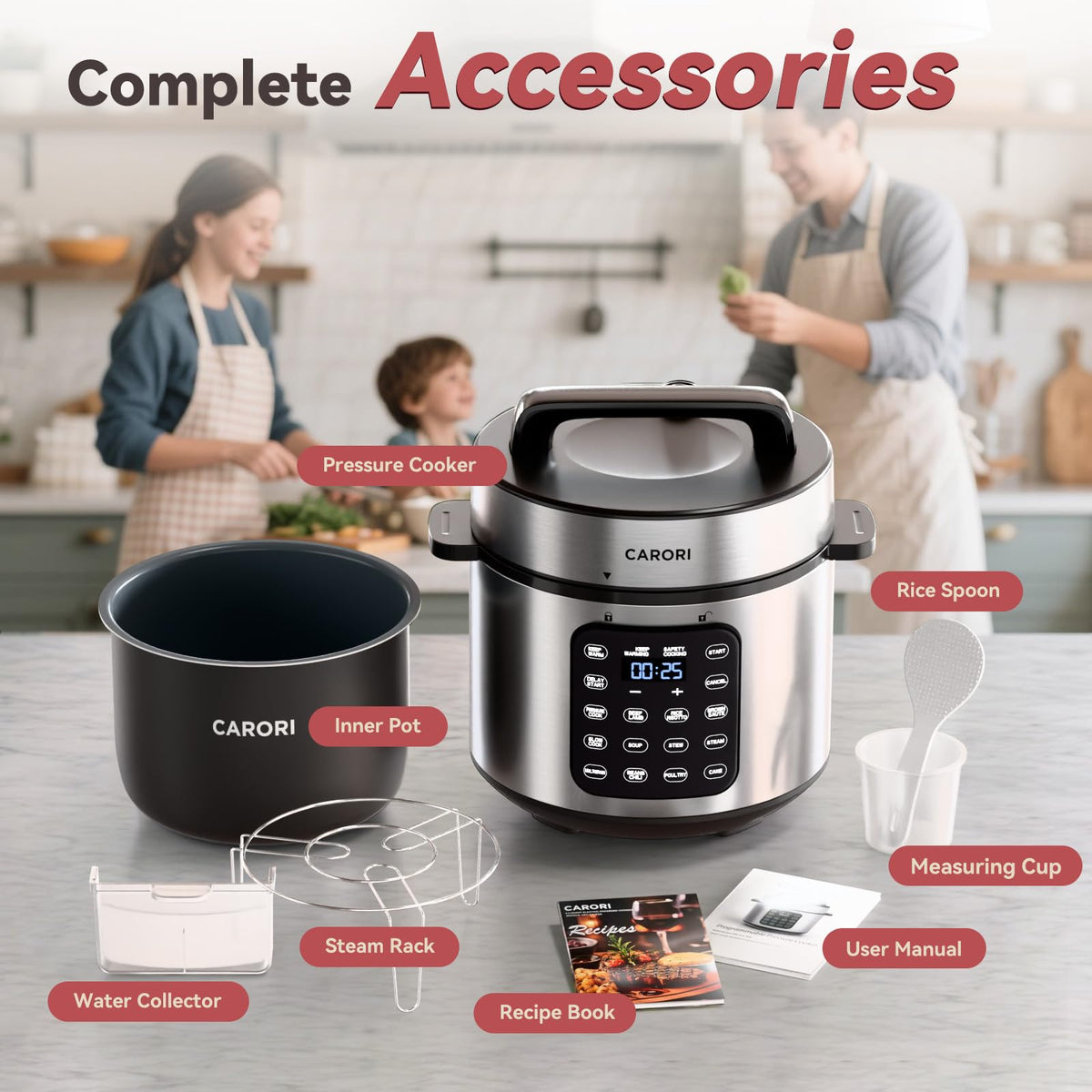 Carori dishwasher-safe inner pot and lid speed up cleanup
