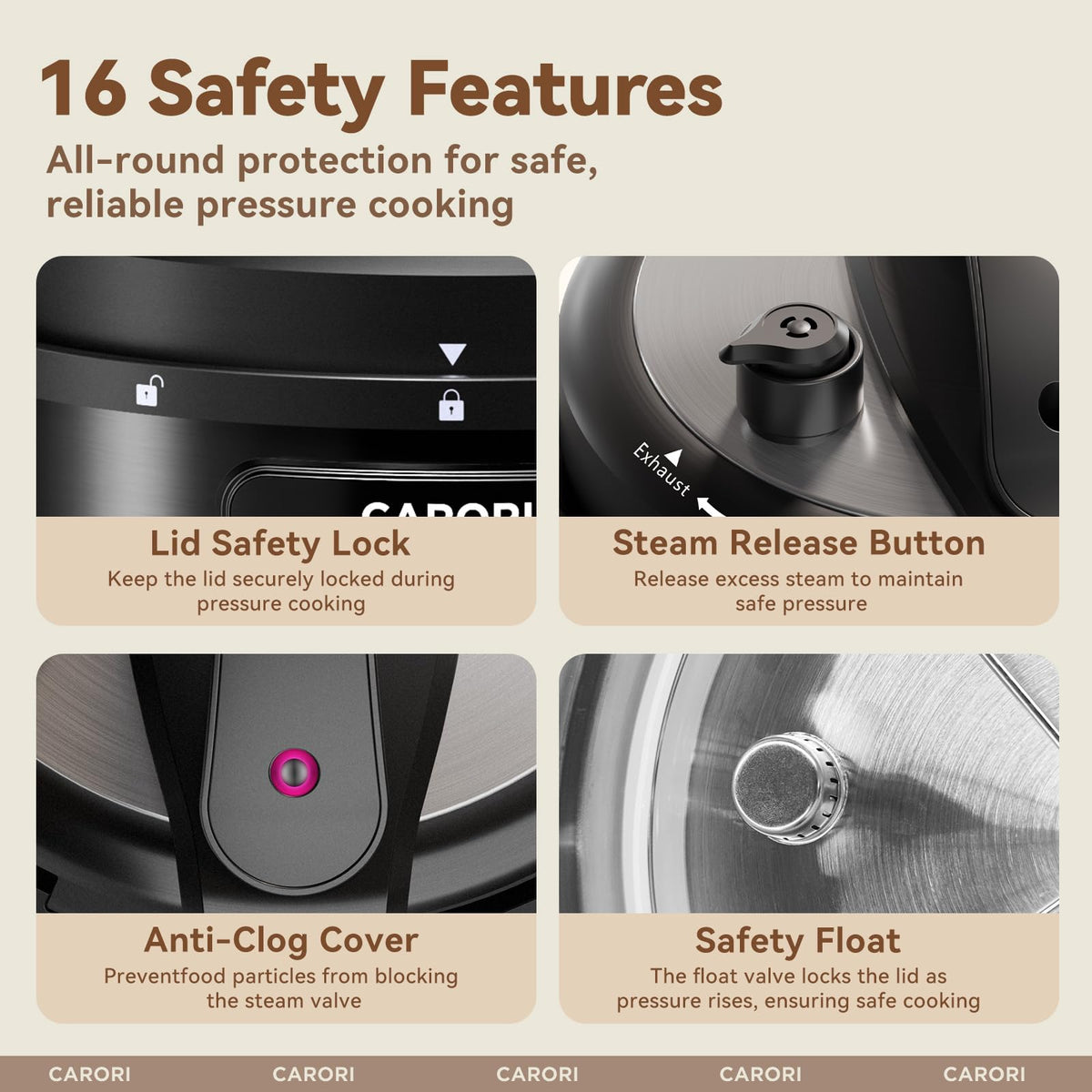 Carori large-capacity design ideal for gatherings and batch cooking