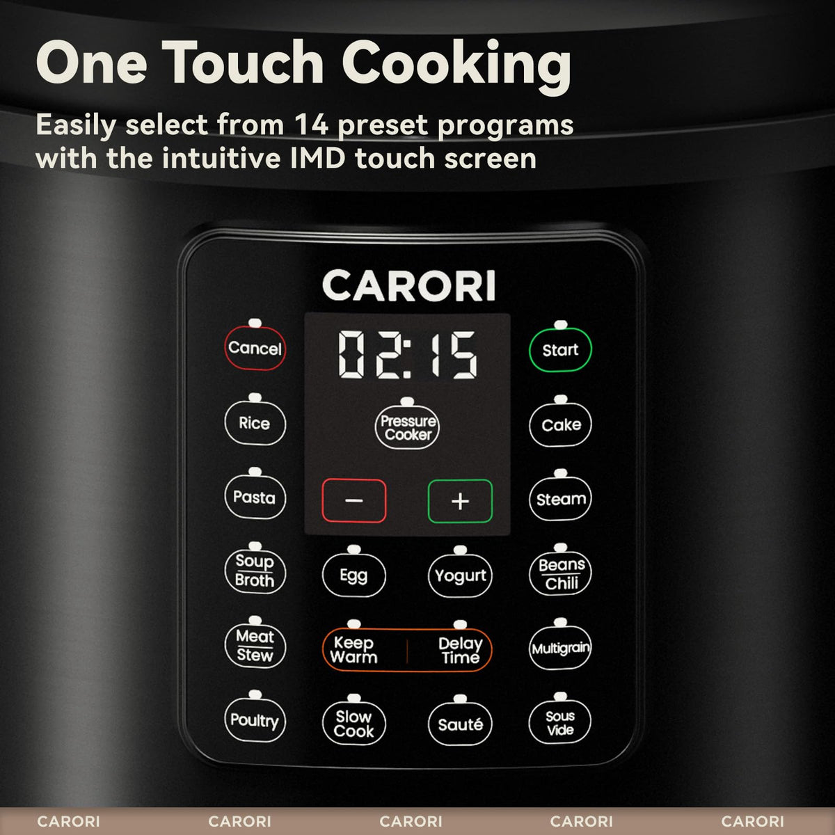 Carori steam tray in use for nutritious steam-cooked meals