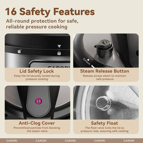 Carori yogurt-maker and desserts feature for overnight prep and treats.