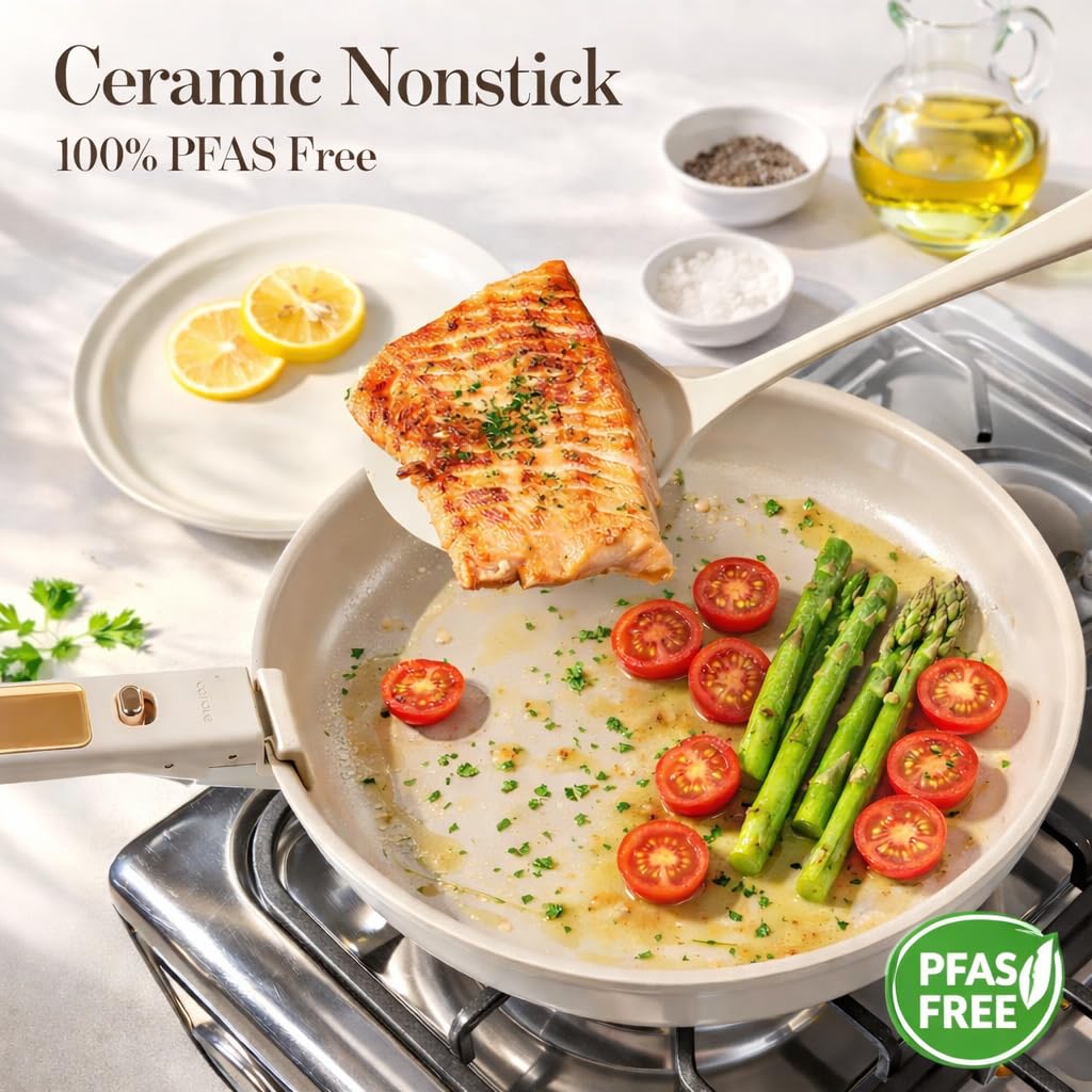 CAROTE 10-inch pan with even heat for consistent searing