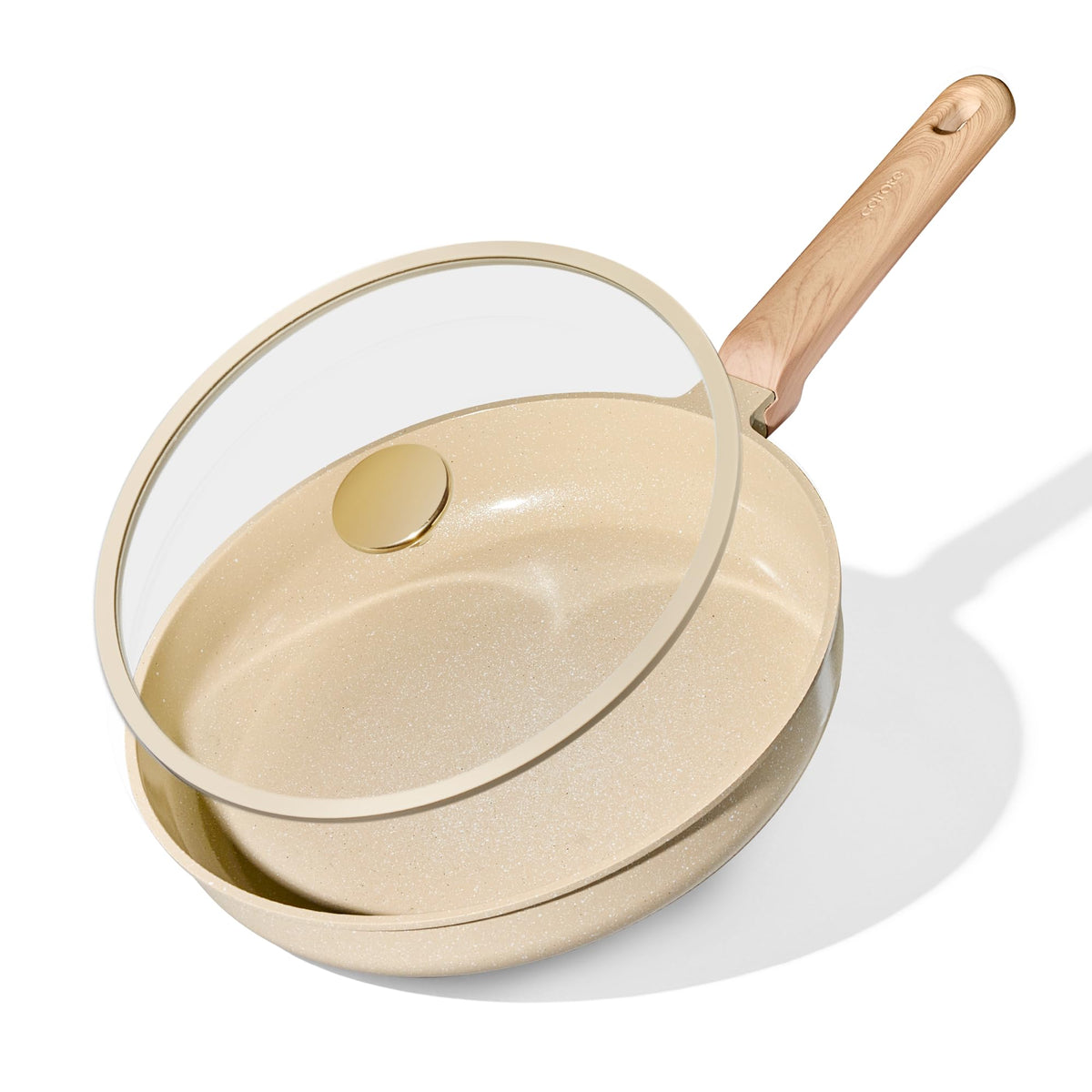 Carote 10-inch frying pan set on stove for versatile everyday searing