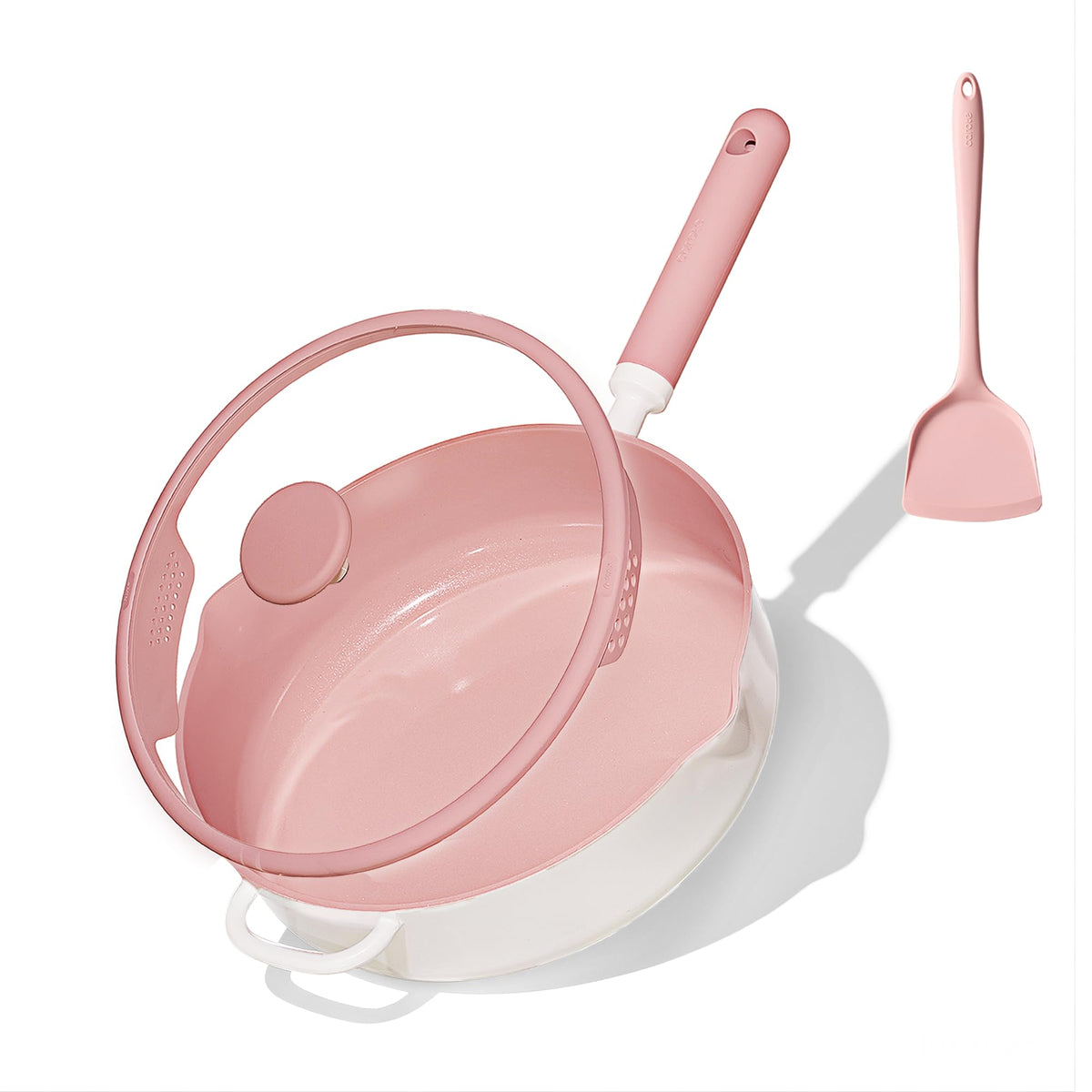 CAROTE 11-inch nonstick pan with lid for low-oil cooking