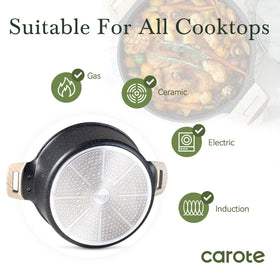 CAROTE 12-month warranty information for durable support.