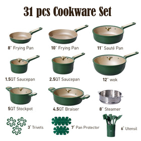 CAROTE 12-inch wok with lid for quick stir-fries and even heat.