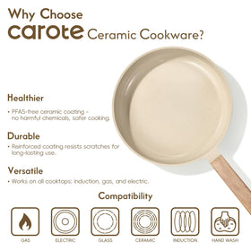 CAROTE pan protectors protecting cookware during storage