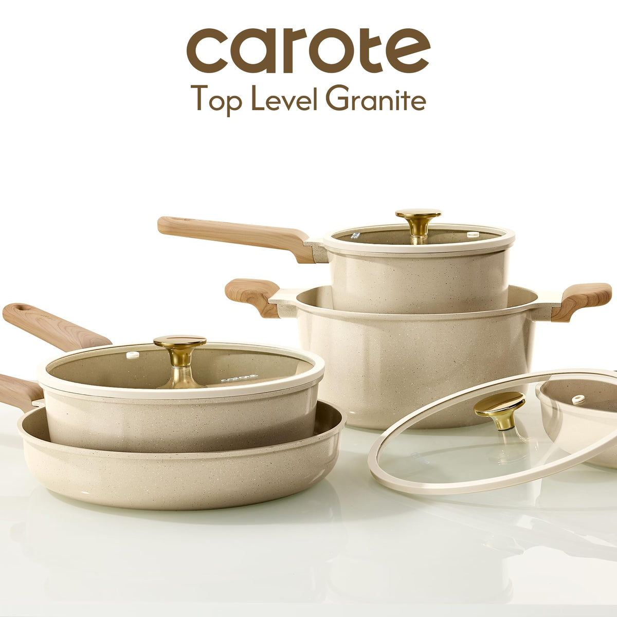 CAROTE slotted spatula for flipping and draining