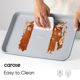 CAROTE 15-inch blue-grey pan ideal for sheet pan dinners and cookies