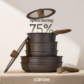CAROTE reinforced nonstick coating enables easy dishwasher cleaning after meals.