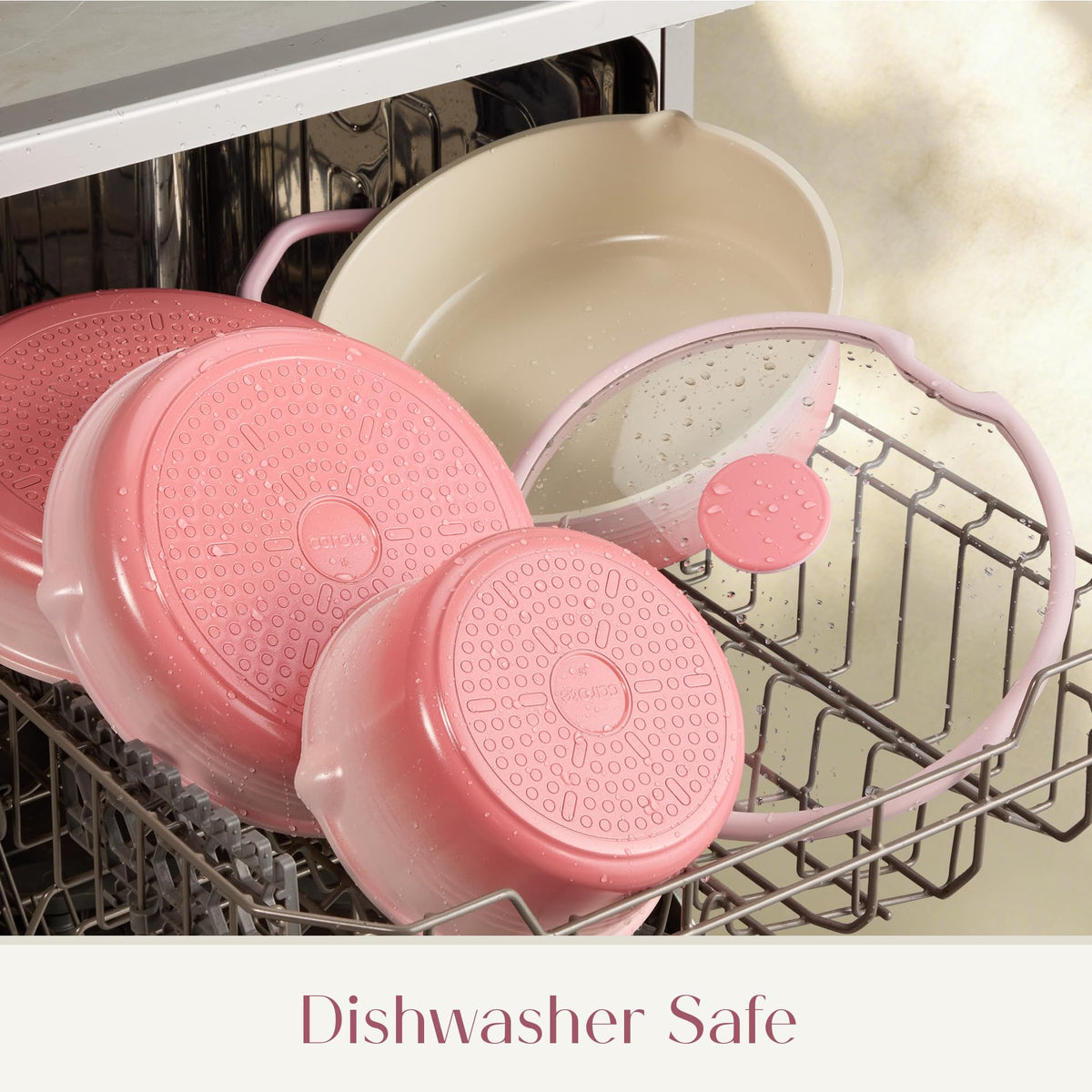 Sturdy titanium base resists warping and ensures even heating.