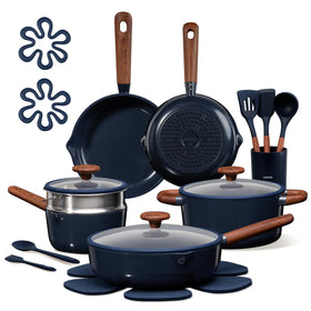 CAROTE 21pc cookware set overview for versatile daily cooking.