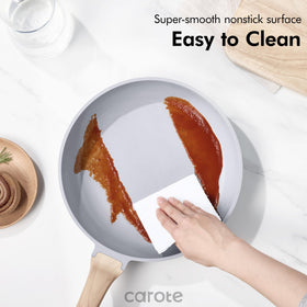 CAROTE 21pc sauté pan with lid for quick sautéed vegetables