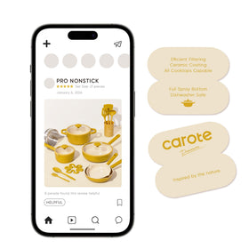 CAROTE pan protectors guarding cookware during storage