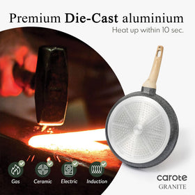 CAROTE accessories including ladle, spatula, tongs, and steamer for complete meals