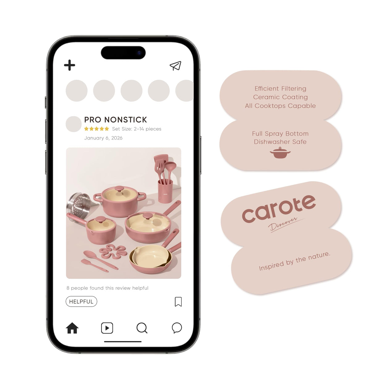 CAROTE pan protectors prevent scratching and extend cookware life
