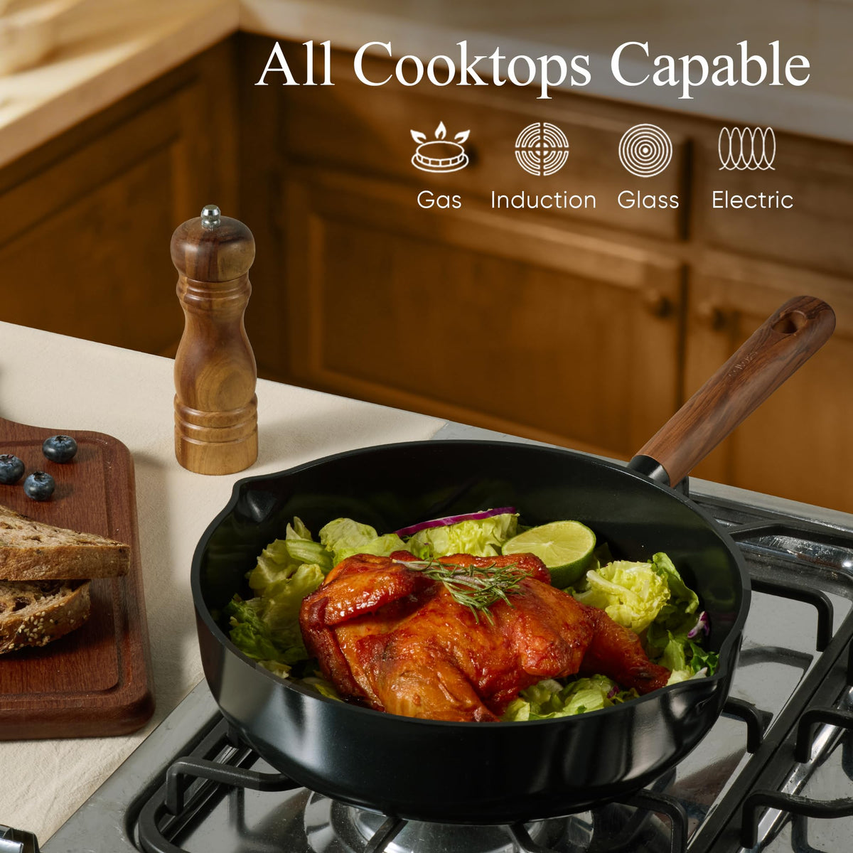 CAROTE 21pcs set: pan protectors safeguard nonstick surfaces during storage.