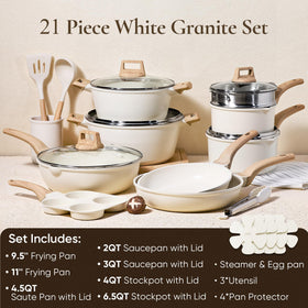 Carote 11-inch fry pan offers durable nonstick for versatile everyday meals.