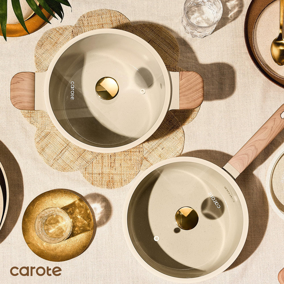 CAROTE cookware is designed for easy cleaning after quick weeknight dinners