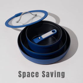 CAROTE induction-compatible cookware delivers even heat on compatible stoves.