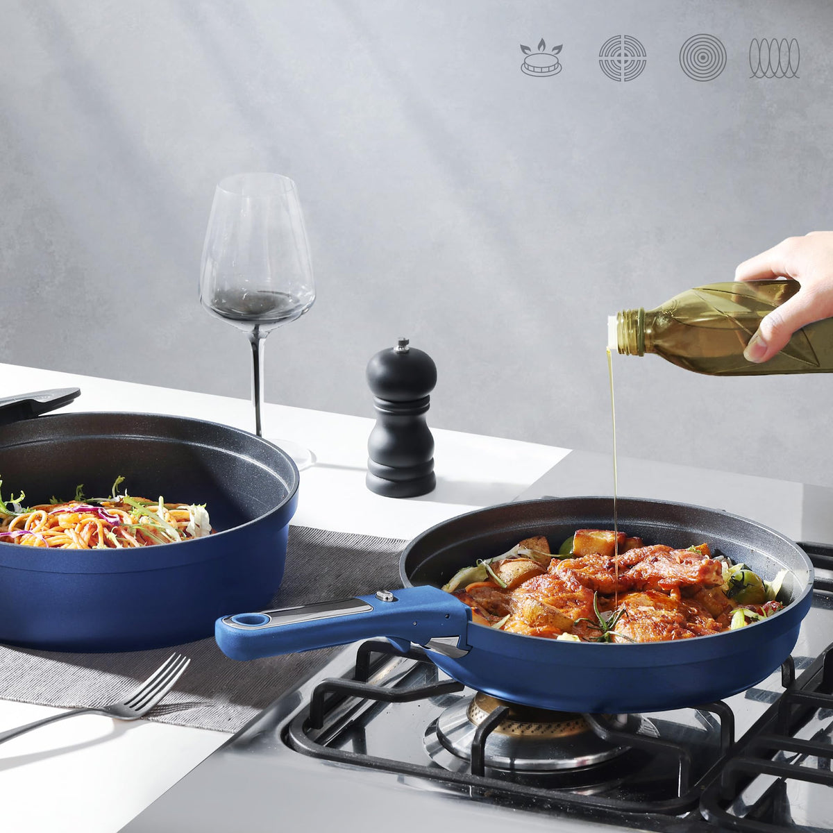 CAROTE oven-safe design supports RV trips and family meals alike.