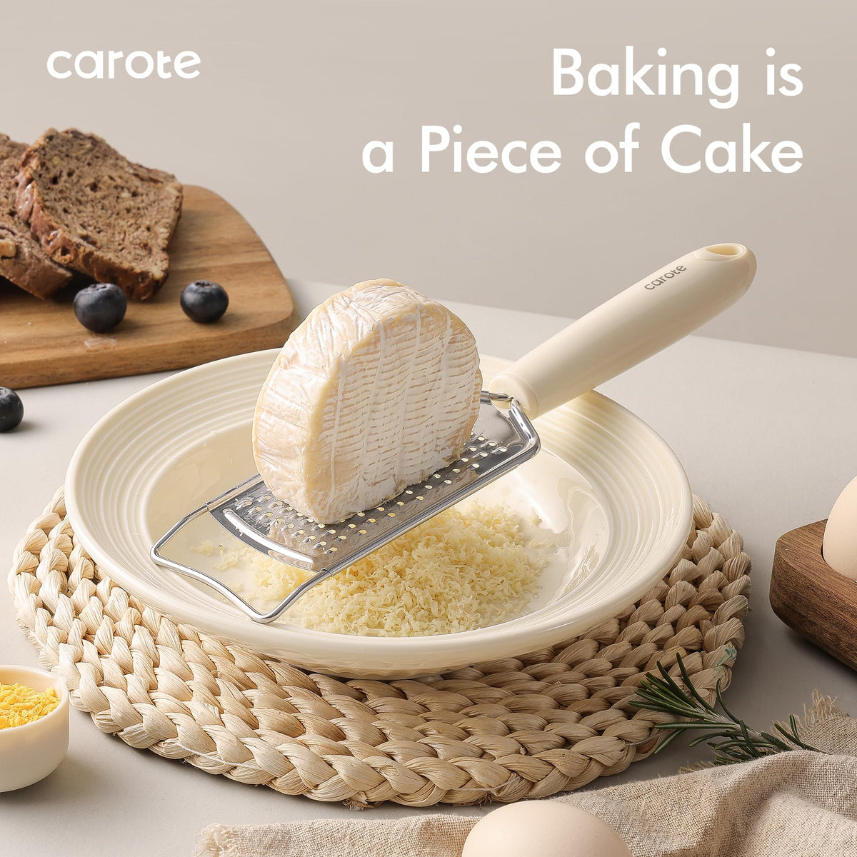 CAROTE can opener integrated utensil; sturdy and easy to use.