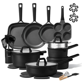 CAROTE 28pc pots and pans set for versatile kitchen cooking