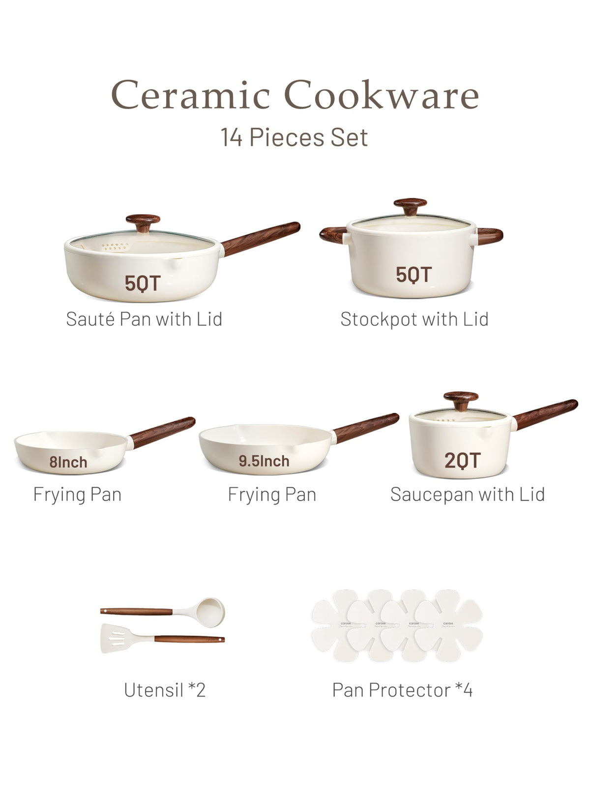CAROTE 2-quart saucepan with lid ready for simmered sauces