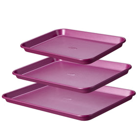 CAROTE 3-piece baking pan set 13-inch for even heat distribution in cookies and roasts