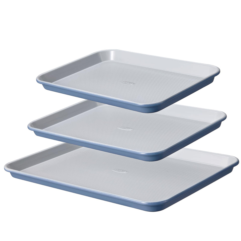 CAROTE 3-piece baking pan set shown as a versatile collection for everyday baking