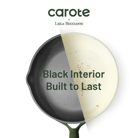 CAROTE easy-clean nonstick interior simplifies cleanup after cooking.