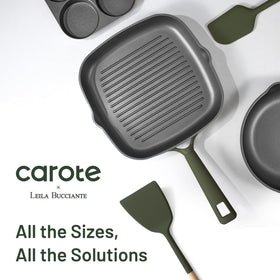 CAROTE heat distribution across all cooktops including induction for versatility.