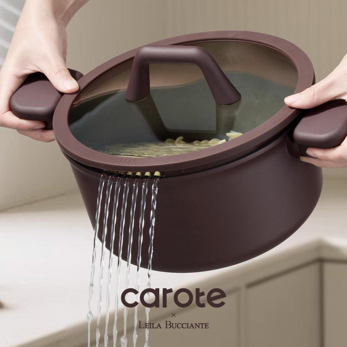 CAROTE included utensils and steamer illustrating a complete cooking toolkit.